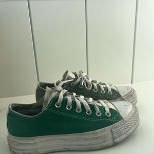 Platform green converse